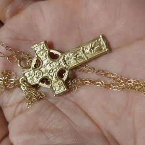 Vintage Spiritual 12k GF necklace